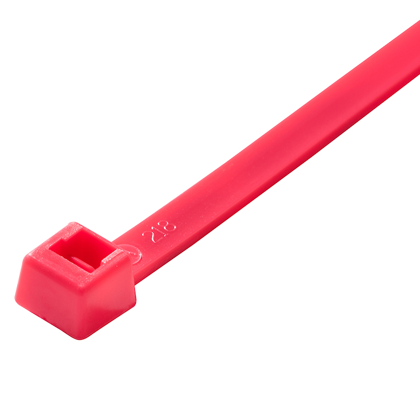 Standard Cable Ties, 50 lb, 14 inch, Fluorescent Pink Nylon