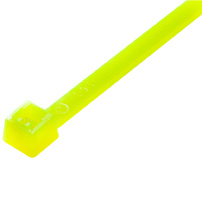 Intermediate Cable Ties, 40 lb, 8 inch, Fluorescent Yellow Nylon