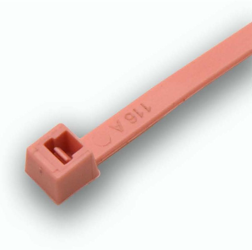 Heavy Duty Cable Ties, 120 lb, 14 Inch, Pink Nylon