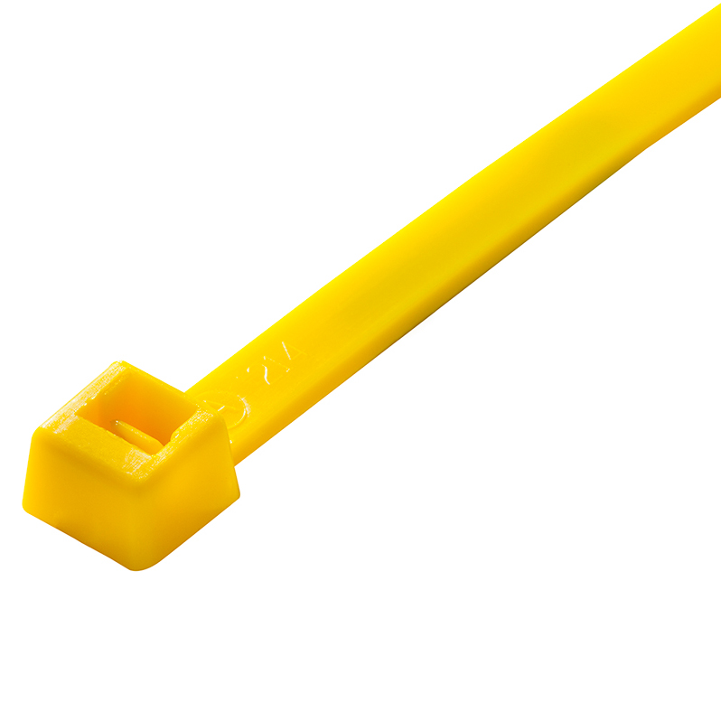 Standard Cable Ties, 50 lb, 14 inch, Yellow Nylon
